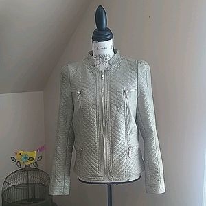 L. A. Coalition L tan quilted jacket #L002J